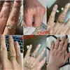 Anéis de banda Canner 925 Silver Rings Original Rings Colorido Crystal Wedding Ring for Women Lovers Minimalist noivado Banela Femme Fine Jewerly J230522