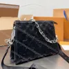 Projektant torebki Crossbody Torka na ramię M57790 COUSSIN PM MM Różowe łańcuch Torebka Torebka zamek błyskawiczna