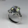Bandringe Luxus Wassertropfen 6ct Labordiamant Ring 925 Sterling Silber Verlobung Ehering Ringe für Frauen Braut Feiner Partyschmuck J230522