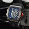 Reloj Hombre Wine Cask Type Silicone Waterproof Luminous Quartz Watch Men's Fashion Business Watch Rmquartz Watches