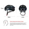 Cykelhjälmar Highway Mountain Bike Helmet med baklyktor Ciclismo Lätt ultralätt justerbar lämplig för skateboard och skoter P230522