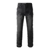 Designerkleidung Amires Jeans Denim-Hosen Amies New 9301 High Street Micro Flare Pants Jeans Personalized Woodcutter Wash Black Elastic Free Straight Leg Pants Dis