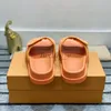 Designer Men Slippers Miami Slides Pool Pillow Comfort Mules Kalfskin Bom Dia Canvas Flats Summer Beach Flip Flops met doos