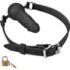 factory outlet Factory Ball False Penis Mouth Sex Toy Adjustable Leather Strap Locking Game SM Binding Role Playing