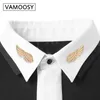 Tie Clip Wing Brosches 2018 Fashion Clothes Jewelry Personlighet Manschettknappar Klipp Kvinnors skjortor Knappade stift Manntillbehör