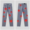 Designer Jeans Womens Mens Make Old Washed Fashion Ch Pants Straight Trousers Heart Letter Prints for Woman Man Chromee Casual Long Style Bottoms S-xl