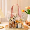 Geschenkwikkeling Transparante draagtassen Daisy tas PVC Plastic Verjaardagsboxen Chope Cute Print Hand Shopping Picnic Charm