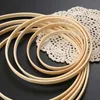 Other Event Party Supplies 5Pcs Floral Wreath Hoop Wooden Frame DIY Dream Catcher Making Supplies Wedding Christmas Wood Wreath Macrame Circle Hoop Decor 230522