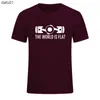 Herr t-shirts ny sommar världen är platt motor t-shirt kort ärm anpassade t-shirts ny stil män o-hals bomull t skjortor eu storlek l230520 l230520