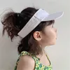 Kids Visor Summer Casual Sport Empty Top Caps Fashion Designer Outdoor Sandbeach Sun Hat Children Beach Snapback Ball Hats Headband