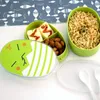 Din sets sets 700 ml cartoon gezonde lunchbox schattige kinderen magnetron oven kinderen dubbele laag bento dozen fruit kid container bpa freedinne