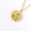 Chains Ins Stainless Steel Sun Moon Necklace Personality Creative Mythical Pendant Necklaces For Fashion Jewelry Gift