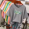 Women's Plus Size TShirt 100 Cotton T Shirt L6XL Tshirt Short Sleeve Top Summer Girls Print Cute V Neck Oversized Shirts 230520