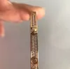 2023 Bracelet punk à breloques en or de luxe de qualité V avec diamant scintillant en trois couleurs plaquées avec timbre de boîte PS5135