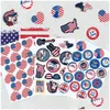Other Festive Party Supplies 4Th Of Jy Stickers Red White Blue Patriotic Label Independence Day Decor Drop Delivery Home Garden Dh8Oh