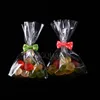 Present Wrap Transparent Flat Open Top Candy Bag Opp Plastic Cellophane Bag Lollipop Packing Cookies Packaging Wedding Party Small Present Bags 230522