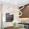 Hängslampor ledde ljuskronan efter modern minimalistisk vardagsrum rund matrum sovrum den kontorslampa lamparas de techo colgante moderna