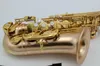 Alto Saxofon EB Tune Gold Lacquered E Flat High Quality Musical Instrument med Case Accessories Gratis frakt