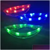 Decorazione per feste 12Pcs Mti Color Led Glow Glasses Fun Central Light Up Spaceman Shades Mask Dj Club Ktv Rave Supplies Drop Delivery Dhhgi