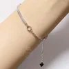 Bangle Luxury Real Moissanite Tennis Armband Diamond Tennis Chain Justerbar Bangle Blue Pink Yellow Gemstone S925 Silver för kvinnor