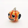 Encanto de calabaza espeluznante que brilla en la oscuridad Plata de ley 925 Pandora Clips Moments for fit Charms beads Pulseras Joyería 792291C01 Andy Jewel