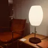 Tischlampen Nordic Lampe für Schlafzimmer Seidenstoff Lampenschirm Ästhetische Leuchten Wohnkultur Licht Wohnzimmer Nachttisch