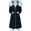 Women's Down & Parkas Fashion Winter Long Sleeve Solid Colors Womens Warm Zipper Fur Collar Hooded Jacket Outwear Coats Manteau Femme#g31