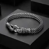 Braccialetti rigidi per uomo Punk Goth Braccialetti serpente Esagerato Vintage Silver Charm Bangle Hip Hop Party Gift Jewelry Mujer Bijoux