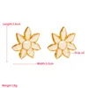 Dangle Earrings Bohemain Creative Luxury Drip Oil Flower Drop Earring Womem Fashion Vintage Black Simple Jewelry Wholesale