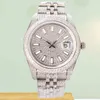 Diamond Luxury Designer Classic Fashion Automatic Watch Inlaid med färgad 36mm40mm rostfritt stål Watch Band Sapphire Glass En damfavorit Julpresent