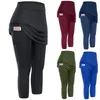 Outdoor Pants Fitness legs women's tennis skiing legs pockets stretch yoga dome fitness legs sportswear 230520