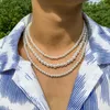 Chaînes collier de perles hommes Simple fait à la main brin perle 2023 bijoux à la mode pour femmes filles mariage Banquet colliers