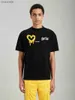 Herren-T-Shirts, Sommer-T-Shirts, Plam Herren-T-Shirts, Damen-Designer-T-Shirts, Polos, Mode, Bekleidung, Tops, Mann, S, lässig, Baumwolle, Rückseite, Buchstaben-Shirt, Shorts, Ärmel, L230518