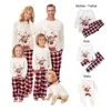 Familjsmatchande kläder julfamilj som matchar pyjamas vuxna barn familj matchande kläder toppbyxor 2st xmas sömnkläder pyjamas baby jumpsuit 230522