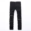 Jeans da uomo Uomo con fori Denim Super Skinny Famoso marchio di design Pantaloni Jean dritti Biker graffiato