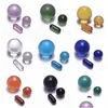Other Smoking Accessories Glass Marble Terp Slurper Set Colored 20Mm 12Mm Ball Insert With Pill For Slurpers Quartz Banger Nails Wat Dhitz