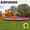 Brinquedos de jogo esportivo ao ar livre Go Mini Car Racing Track Inflatable Zorb Ball Games Race Games Inflable Go Kart Faixa para venda