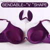 Sujetadores Mujeres sexy Lencería U Sujetadores sin espalda Ropa interior Profundo U Corte bajo Empuje hacia arriba Sujetador Íntimo Mujer Transpirable Bralette MUJER PUSH UP BRA T230522