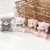 12cm oyuncak ayılar doldurulmuş peluş peluş oyuncak mini ayı bebek oyuncak anahtarlık çantası çanta kolye düğün dekorasyonu çocuk doğum günü partisi hediyeler