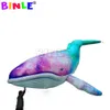 Strandurlaub-Ideen, farbenfrohes riesiges aufblasbares Beluga-Wal-Weißhai-Luftballonspielzeug für die Bühnendekoration