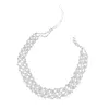 Necklaces Diamond Necklace for Women 925 Silver Cute/Romantic Wedding Party Chokers Necklaces Fashion Gifts Jewelry