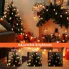 Светодиодные клубничные сказочные светильники Smart Christmas Lights с контролируемым приложением Bluetooth, IP65 водонепроницаемые музыкальные синхронизированные цвета для украшений 50 лампочек 10м