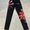 imiri Clothing es Colorful amari amiiri AM Designer amirl es Jeans Джинсовые брюки amirlies Fashion Brand New am Paint Printing Slim amis Fit Black Feet Jeans Mens Hi R7DM