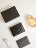 Nouveau support de carte de crédit Sac de concepteur de luxe de haute qualité Portefeuille classique Cascater Caviar Leather en cuir slim Sacs de carte pour hommes et femmes Boîte-cadeau Board Gold Silver