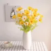 Couronnes de fleurs décoratives 52 cm marguerite blanche tissus non tissés bouquet de fleurs artificielle haute qualité Saint Valentin accessoire de décoration de la maison