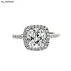 Bandringe 2020 Kissenschliff 3ct Lab Diamant Ring 925 Sterling Silber Verlobung Ehering Ringe für Damen Herren Moissanit Party Schmuck J230522