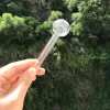 Grandi tubi di fumo del bruciatore di olio di vetro spesso di Pyrex Clear Tube Nail Somking Pipe