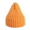 Beanies Beanie/Skull Caps Sticked Hats Warm Solid Color Thicken Pointed Hat Elastic Toddler Korean Style All-Match Autumn Winter Accessories