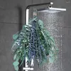 Decorative Flowers Fashion Easy Care Fine Texture Small Eucalyptus Lavender Mix Bouquet Maintenance Free Artificial Flower Shower Decor