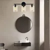 Lâmpadas de parede Modern Led Reading Lamp Bed Head Sala de jantar conjunto de acessórios de banheiro preto Antigo polia de madeira